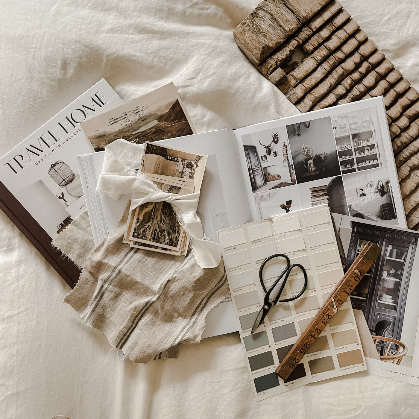 Moodboard for slow interiors