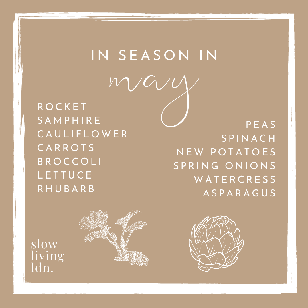 Seasonal food list May UK