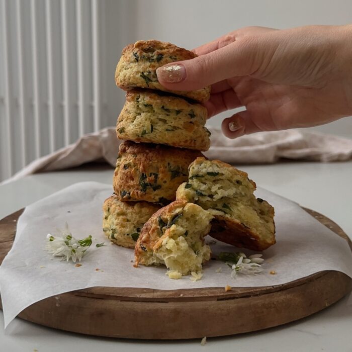 Wild garlic and Gruyère scones recipe