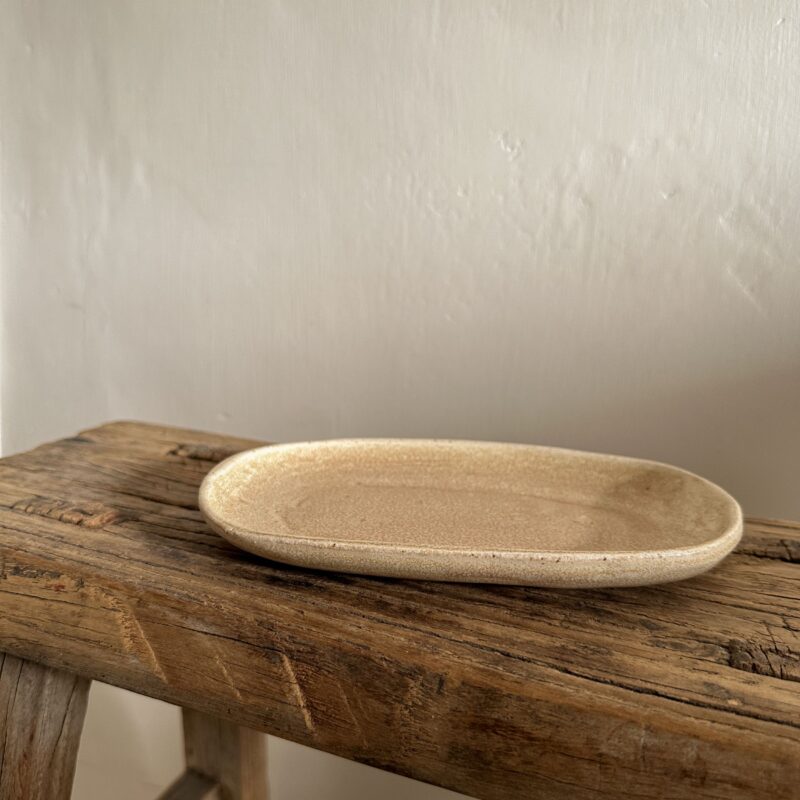 Handmade small ceramic platter